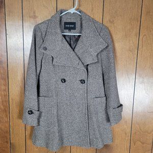 Nine West Winter Trench Coat Gray Womens 4
